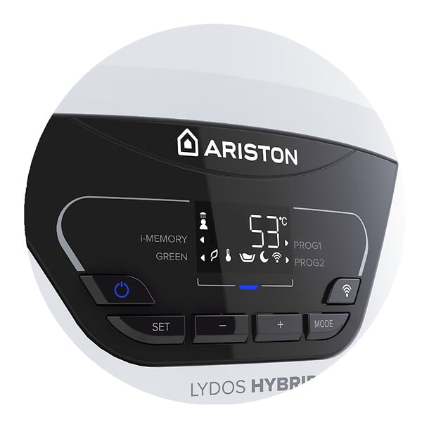 ARISTON - Chauffe eau thermodynamique Mural Lydos Hybrid Wifi 100 L Ariston Air Ambiant + kit d'installation complet - large