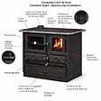 INTERSTOVES - Cuisinière à bois Magnum Thermo MBS en fonte | bouilleur sortie côté gauche - - vignette