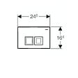 GEBERIT - Ensemble bâti-support Duofix UP100 + réservoir pour WC 112 cm + Plaque DELTA50 + Manchon de raccordement (458.103.00.1-1) - vignette