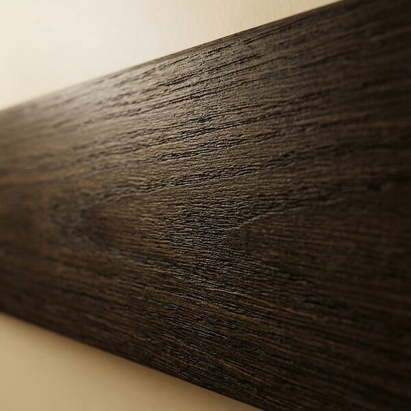 SWISS AQUA TECHNOLOGIES - Barre d'extrémité MDF 120 cm pour panneaux acoustiques intérieurs SATAKUPANNON612, décor chêne fumé (SATAKUPANSOTKL12) - large