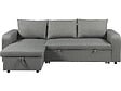 HABITAT ET JARDIN - Canapé d'angle réversible/convertible en tissu "Victor" - 3 places - Gris - vignette