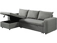 HABITAT ET JARDIN - Canapé d'angle réversible/convertible en tissu "Victor" - 3 places - Gris - vignette