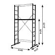 CENTAURE - Échafaudage roulant aluminium B4 Centaure - 4m - vignette