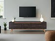 HABITAT ET JARDIN - Meuble TV en bois "Digi" - 180 x 35 x 48 cm - Noir - vignette