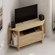 HABITAT ET JARDIN - Meuble TV en bois "Viva" - 95 x 35 x 45 cm - Beige - vignette