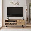 HABITAT ET JARDIN - Meuble TV en bois "Imo" - 110 x 40 x 44 cm - Marron - vignette