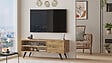 HABITAT ET JARDIN - Meuble TV en bois "Imo" - 110 x 40 x 44 cm - Marron - vignette