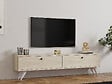 HABITAT ET JARDIN - Meuble TV en bois "Parlak" - 160 x 25 x 40 cm - Beige - vignette