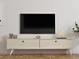 HABITAT ET JARDIN - Meuble TV en bois "Parlak" - 160 x 25 x 40 cm - Beige - vignette