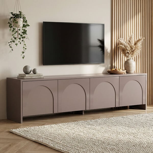 HABITAT ET JARDIN - Meuble TV en bois "Aurelia" - 180 x 32 x 45 cm - Atlas - large