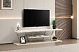 HABITAT ET JARDIN - Meuble TV en bois "Canaz" - 120 x 30 x 33 cm - Travertin - vignette