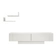 HABITAT ET JARDIN - Meuble TV en bois "Matera" - 150 x 31 x 41 cm - Blanc - vignette