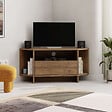 HABITAT ET JARDIN - Meuble TV en bois "Viva" - 95 x 35 x 45 cm - Marron - vignette