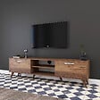 HABITAT ET JARDIN - Meuble TV en bois "Atik" - 180 x 35 x 48 cm - Marron - vignette