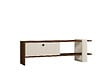 HABITAT ET JARDIN - Meuble TV en bois "Gaye" - 120 x 25 x 36 cm - Blanc - vignette