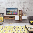 HABITAT ET JARDIN - Meuble TV en bois "Kumkuat" - 160 x 35 x 70 cm - Marron - vignette