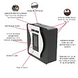 INTERSTOVES - Poêle à granules CORINA 6 Mural Etanche - - vignette
