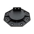 MCCOVER - Lot de 20 plots 18-30mm pour terrasse bois et composite Noir, Unités - 20 plots - vignette
