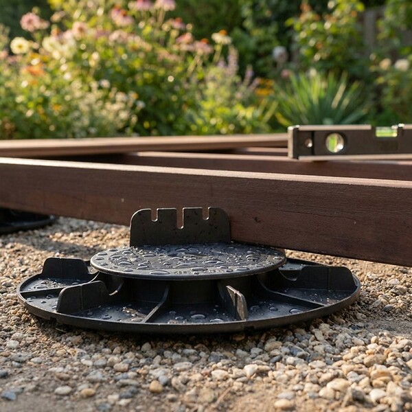 JOUPLAST - Plot terrasse bois réglable 20 à 30 mm - JOUPLAST - Carton de 60 plots - large