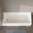 VITRA - Baignoire rectangulaire VitrA Neon 170x75cm + Pare bain gauche AURYS Raywall noir mat profilé gauche - vignette