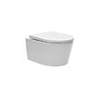 ROCA - Pack WC suspendu complet avec bâti-support Roca, cuvette compacte sans bride et abattant soft-close - vignette