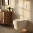 ROCA - Pack WC suspendu complet avec bâti-support Roca, cuvette design sans bride et abattant soft-close - vignette