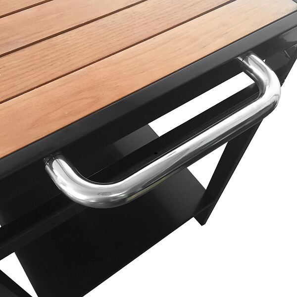 HAPPY GARDEN - Desserte AVEIRO noire pour plancha - large