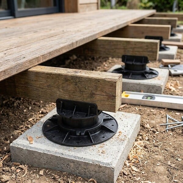 VERINDAL+ - plot pour terrasse bois réglable -  - VERINDAL Carton de 50 - large