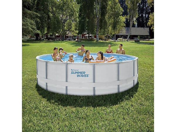 HABITAT ET JARDIN - Piscine hors-sol tubulaire "Elite" - Ø 4.88 x 1.22 m - large