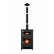 INTERSTOVES - Pack Poêle à bois ROSA 10 bûches 50cm + Kit Conduit 150 - - vignette