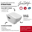 JACOB DELAFON - WC suspendu sans bride Struktura + abattant - vignette