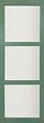 GD MENUISERIES - Porte Coulissante Vert Sauge RAL 6021 Vitrée H204 x L73 cm, Rail Alu, coquilles - vignette