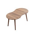 HABITAT ET JARDIN - Table basse en bois "Moon" 99 x 54 x 45 cm - Noyer - vignette