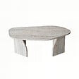 HABITAT ET JARDIN - Table basse en bois "Rock" 100 x 60 x 35 cm - Travertin - vignette