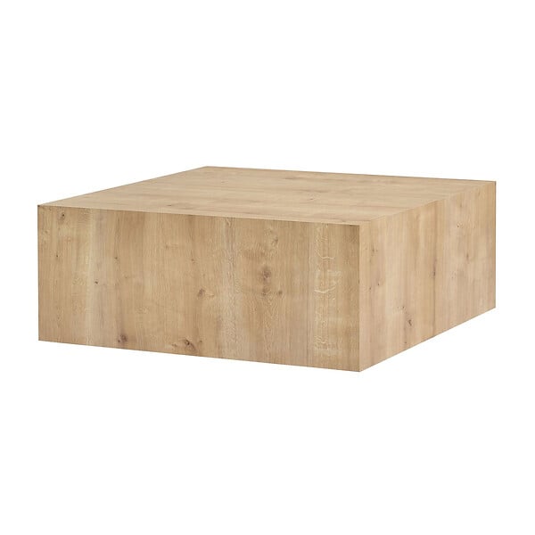 HABITAT ET JARDIN - Table Basse en MDF "Prizma" - 90 x 90 x 35 cm - Chêne Saphir - large