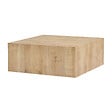 HABITAT ET JARDIN - Table Basse en MDF "Prizma" - 90 x 90 x 35 cm - Chêne Saphir - vignette