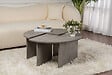 HABITAT ET JARDIN - Table basse en bois "Moira" 90 x 90 x 41 cm - Gris béton - vignette