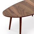 HABITAT ET JARDIN - Table basse en bois "Nora" 100 x 50 x 45 cm - Noyer - vignette