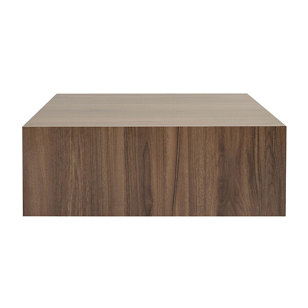 HABITAT ET JARDIN - Table Basse en MDF "Prizma" - 90 x 90 x 35 cm - Noyer - large