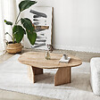 HABITAT ET JARDIN - Table basse en bois "Rock" 100 x 60 x 35 cm - Chêne saphir - vignette