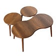 HABITAT ET JARDIN - Ensemble de table basse en bois "Marlo" 100 x 50 x 45 cm - Noyer - vignette
