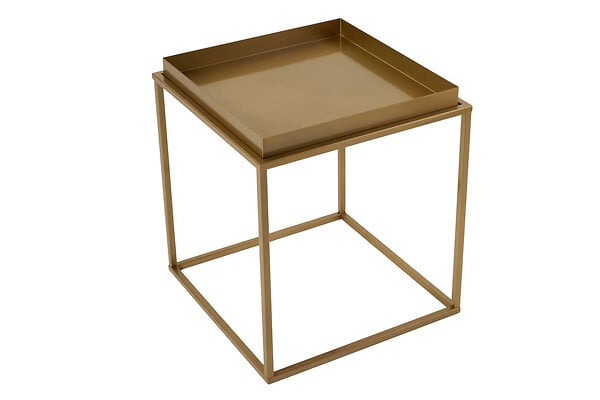 HABITAT ET JARDIN - Table basse en métal "Koala" 45 x 45 x 52 cm - Or - large
