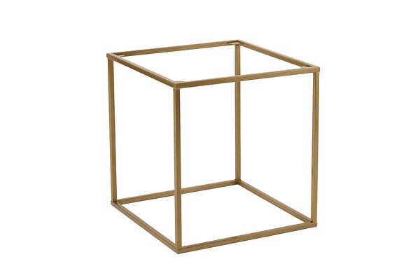 HABITAT ET JARDIN - Table basse en métal "Koala" 45 x 45 x 52 cm - Or - large