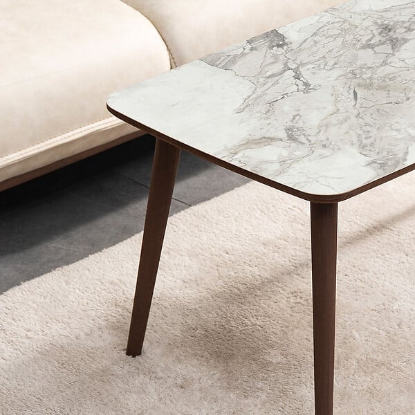 HABITAT ET JARDIN - Table basse en bois "Luci" 100 x 53 x 45 cm - Blanc - large