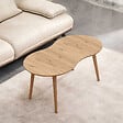 HABITAT ET JARDIN - Table basse en bois "Moon" 99 x 54 x 45 cm - Chêne - vignette