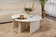 HABITAT ET JARDIN - Table basse en bois "Moira" 90 x 90 x 41 cm - Blanc de bois - vignette