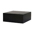 HABITAT ET JARDIN - Table Basse en MDF "Prizma" - 90 x 90 x 35 cm - Bois Noir - vignette