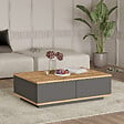 HABITAT ET JARDIN - Table basse en bois "Frew" - 90 x 60 x 28 cm - Marron - vignette