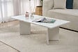 HABITAT ET JARDIN - Table basse en bois "Sabin" 119 x 60 x 40 cm - Blanc - vignette