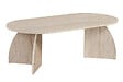 HABITAT ET JARDIN - Table basse en bois "Melina" 120 x 60 x 40 cm - Travertin - vignette